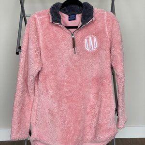 Tri Delta Soft Pink Quarter Zip